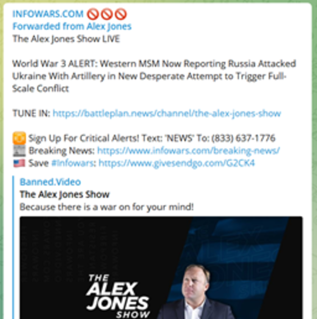 Alex Jones’ Grift Continues Via GiveSendGo