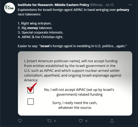 Radical Anti-Israel Candidates in the 2022 Primaries