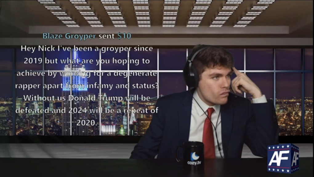 Extremists React to Trump Dinner with Ye and Nick Fuentes