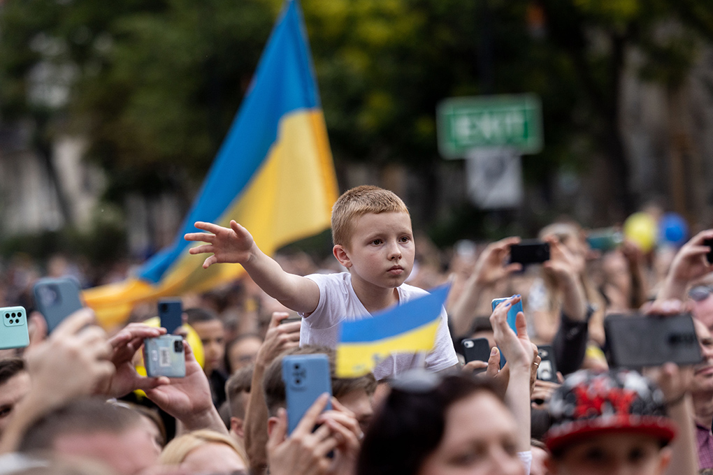 Moment of Hope Bravery of People of Ukraine