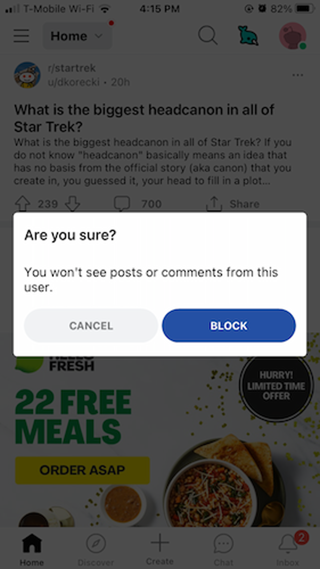 block filter notify