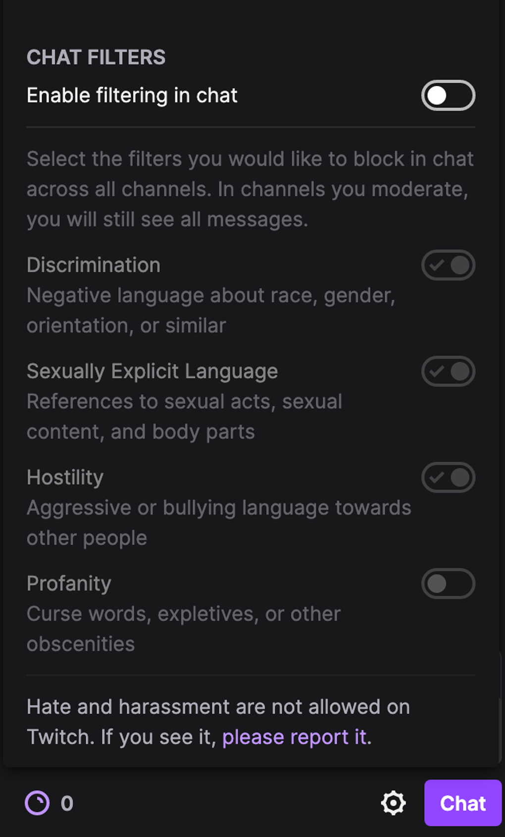 block Filter Notify