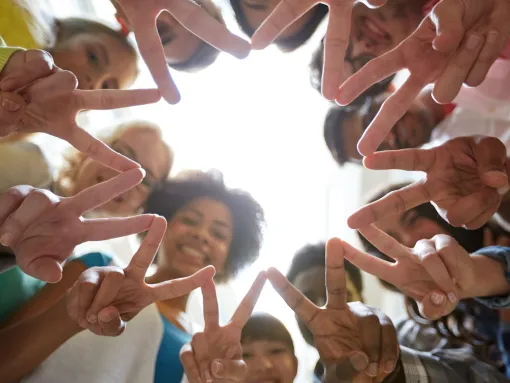 education friendship gesture