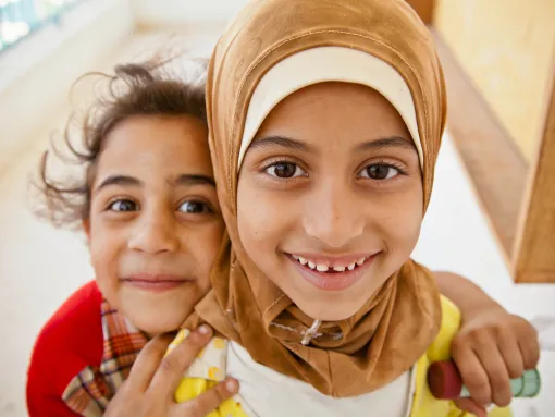 Children Jerash Palestinian Refugee Camp