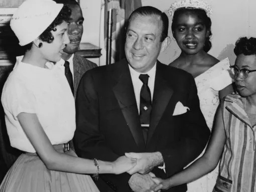 Robert F. Wagner Meets with Little Rock Students