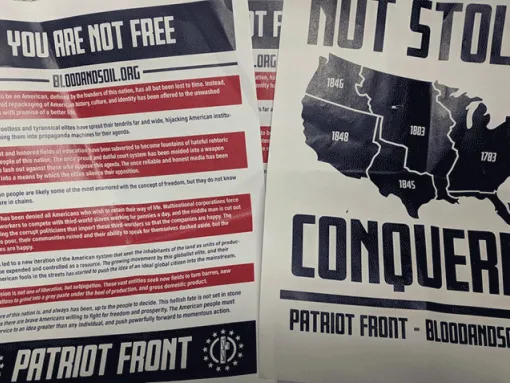 Year-over-year, white supremacist propaganda on campus nearly doubles