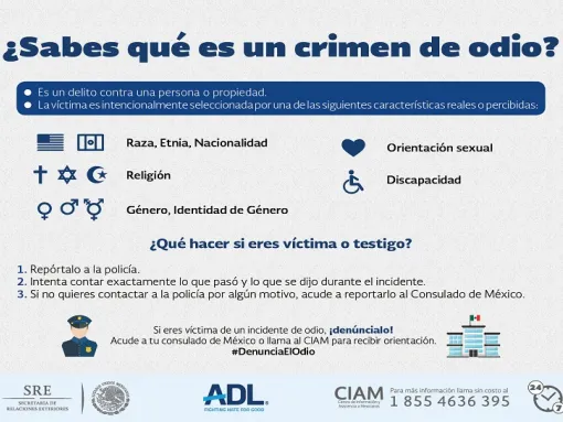 Crimen de Odio ADL