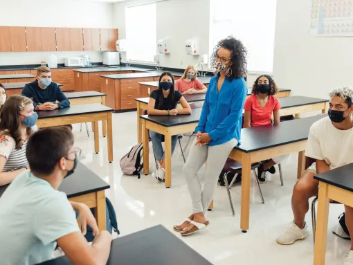 Teaching High School Students in a Classroom During COVID-19