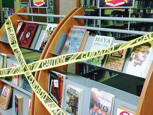 Derry Public Library Banned Books Display