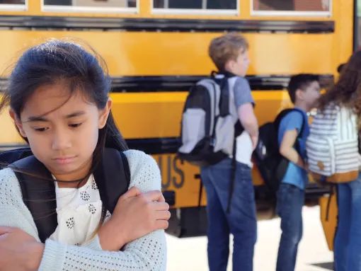 Preteen girl excluded from group struggles with loneliness
