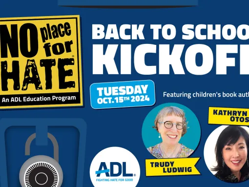 No Place For Hate Back to School Kickoff Graphic