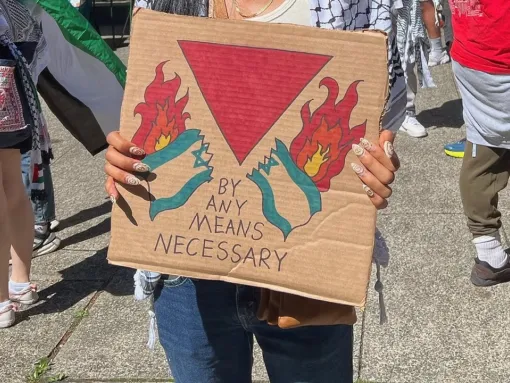 An August 2024 PSL rally in Seattle