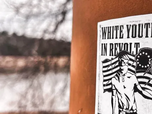  On April 3, 2025, a New Jersey-based Youth Club distributed propaganda at an undisclosed location in central New Jersey that read: “White Youth in Revolt”