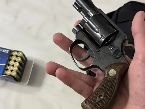 The morning of the shooting, Desmond Holly posted a photo of a revolver—possibly the one used in the attack—on his X account. Source: X