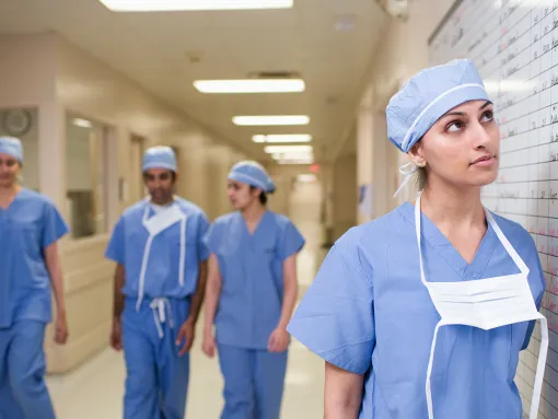 surgeons at a hospital