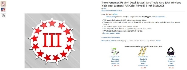 III percent decal amazon