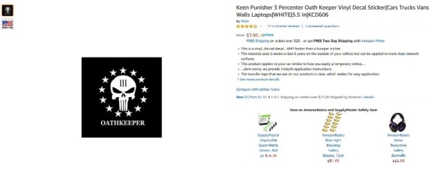 Oath keeper decal amazon