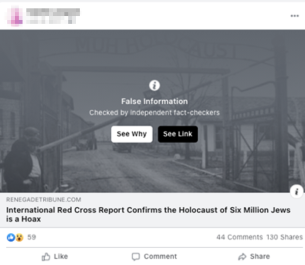 Holocaust denial on Facebook