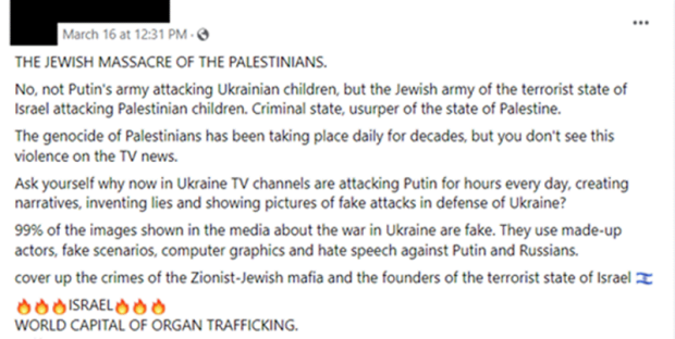 ADL Finds Facebook Posts Linking to Problematic Sites at Alarming Rates