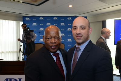 Photo of Congressman John Lewis with ADL National Director Johnathan Greenblatt