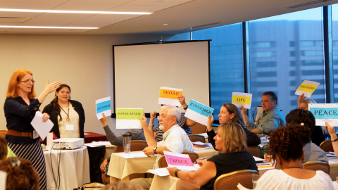 Educator participants in an ADL Bearing Witness training