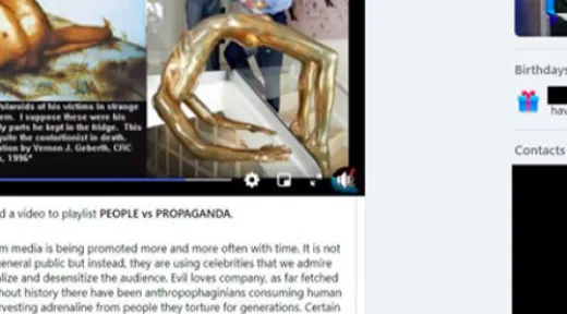 Explo Ad on QAnon Facebook Post
