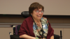 Judith Heumann sitting in a power chair